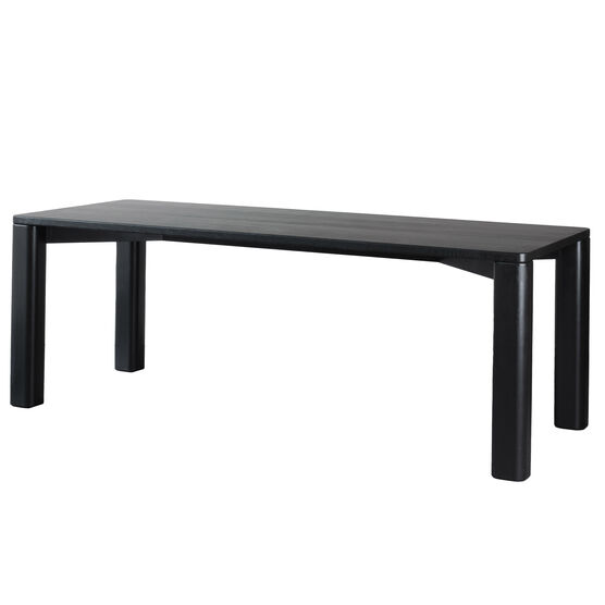 Corner Bar medium black satin ash table